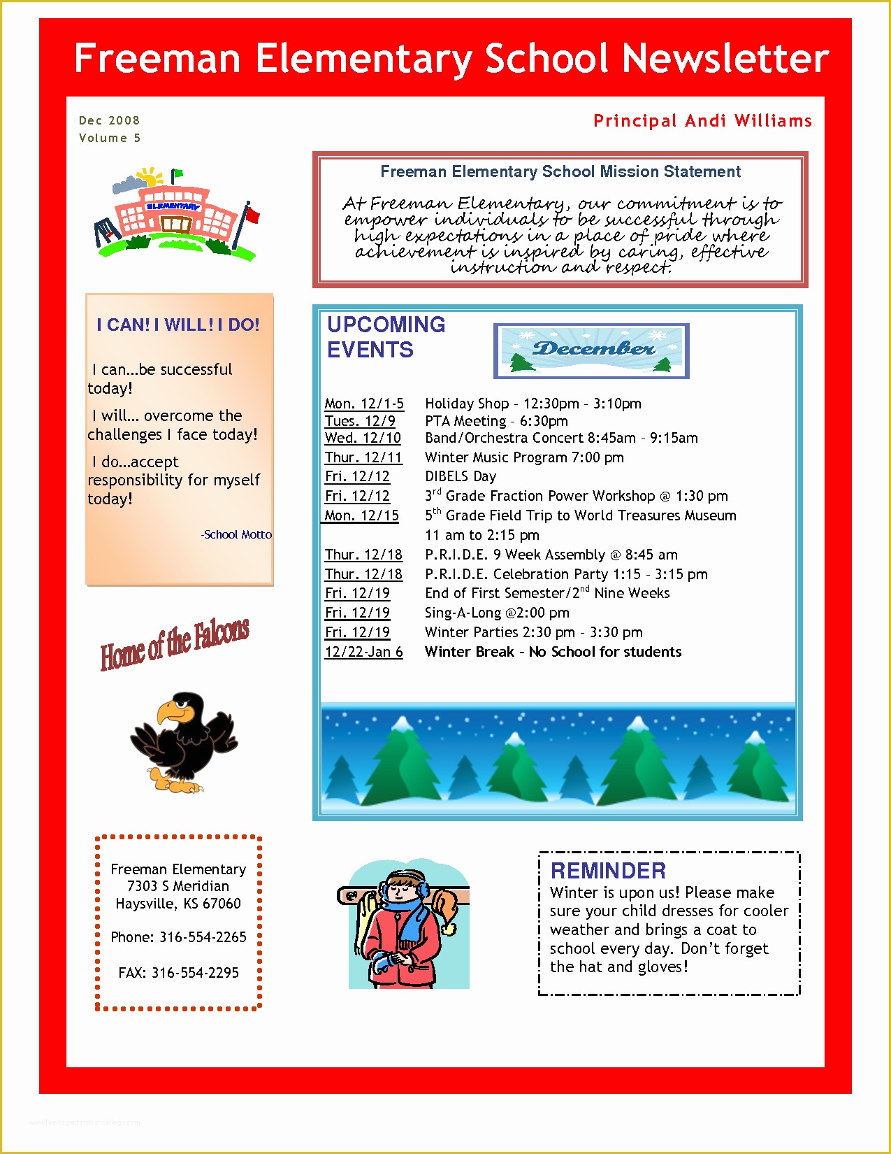 Middle School Newsletter Templates Free Of Best S Of Sample School Newsletter Templates Free