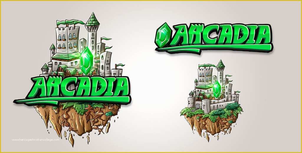 Minecraft Server Logo Template Free Of My Portfolio Minecraft Server Logo Design Arcadia by