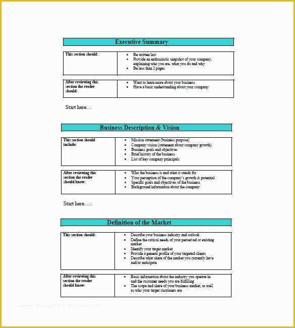 Mini Business Plan Template Free Of 8 Sections Of A Business Plan Writingfixya Web Fc2