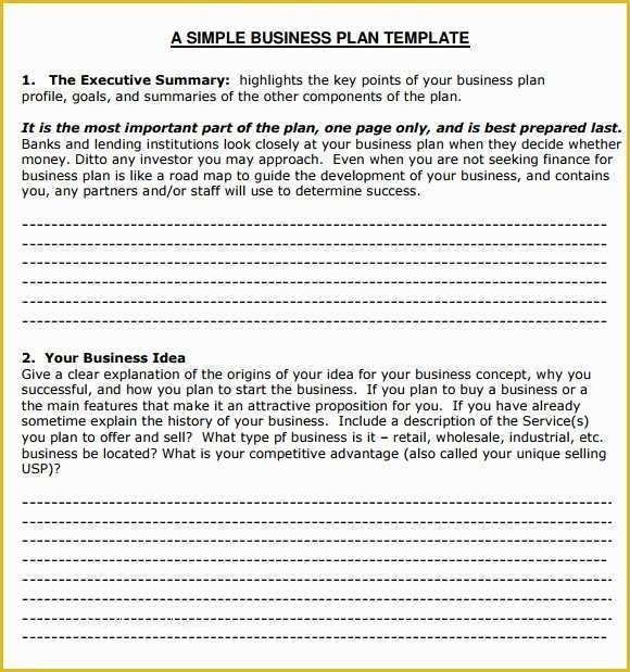 Mini Business Plan Template Free Of Small Business Plan Template 6 Free Download for Pdf