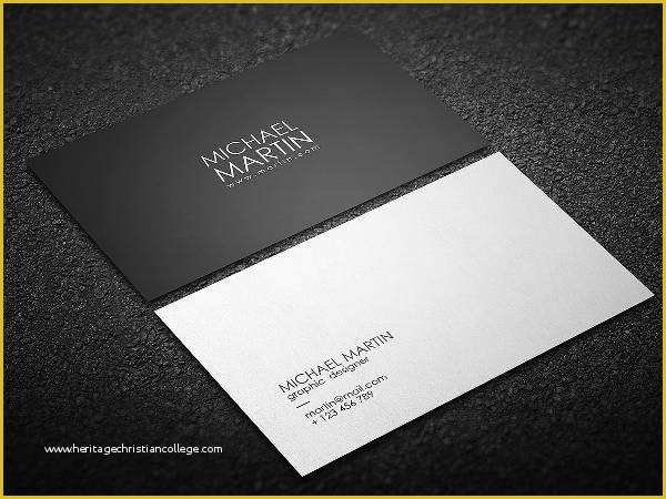 Minimalist Business Card Template Free Of 14 Minimalist Business Card Templates Illustrator