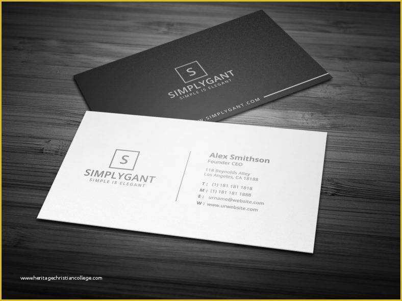 Minimalist Business Card Template Free Of 9 Simple Minimal Business Card Designs &amp; Templates Psd