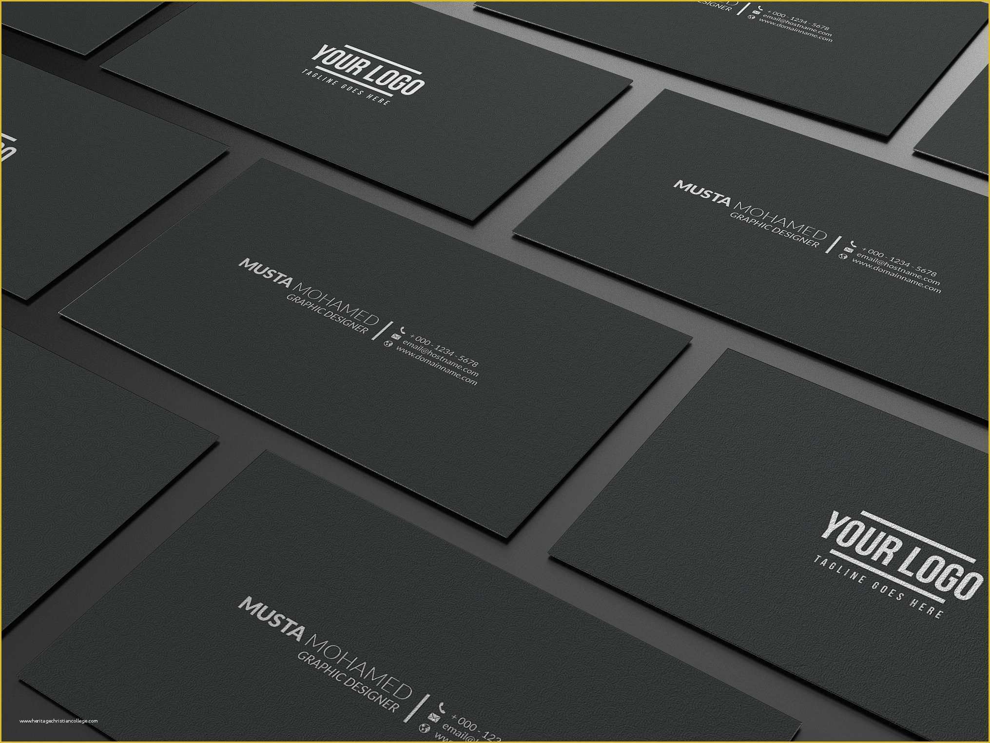 Minimalist Business Card Template Free Of Black Business Cards Inspiration Cardfaves