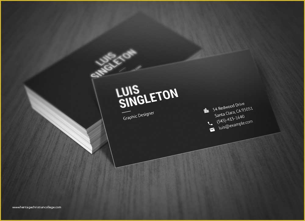 Minimalist Business Card Template Free Of Clean and Minimal Business Card Template On Behance