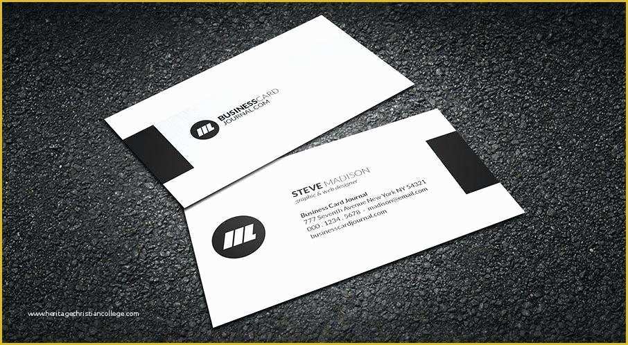 Minimalist Business Card Template Free Of Inspiring Minimalist Business Card Templates Ms Word Free