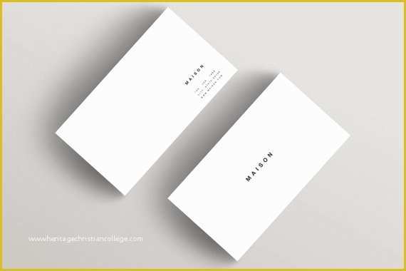 Minimalist Business Card Template Free Of Maison Minimalist Business Card Template Business Card