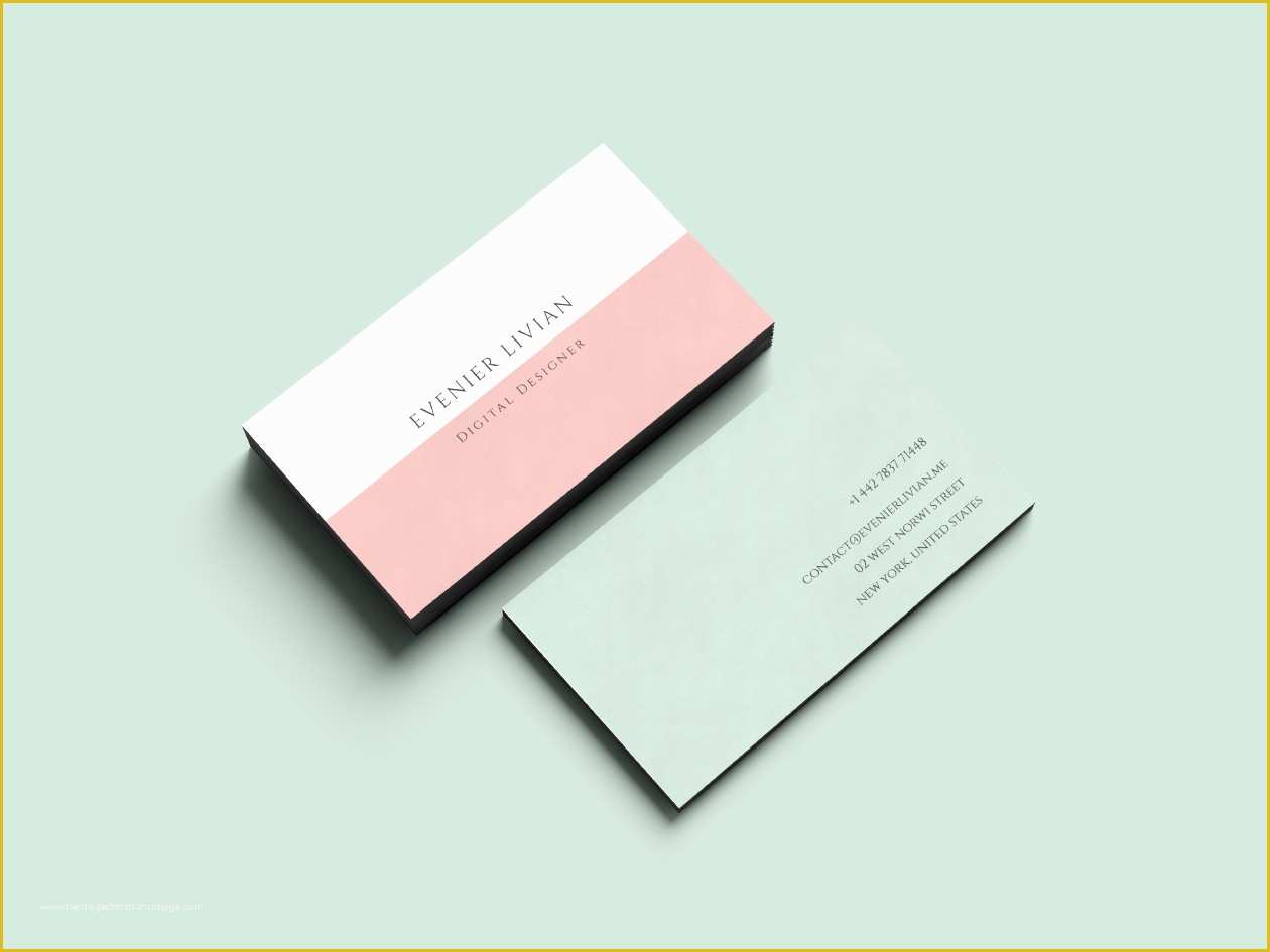 Minimalist Business Card Template Free Of Minimal Business Card Template