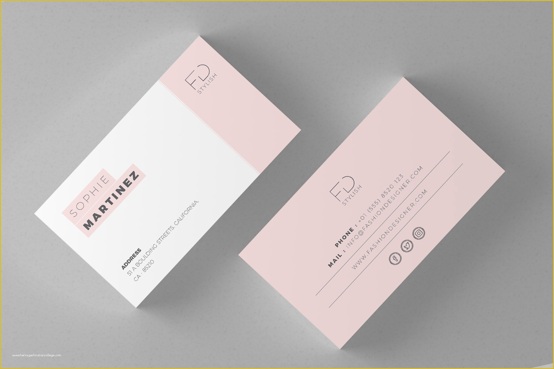 Free Minimalist Business Card Template