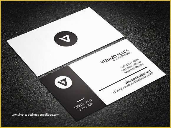 Minimalist Business Card Template Free Of Modern Minimal Business Card Business Card Templates