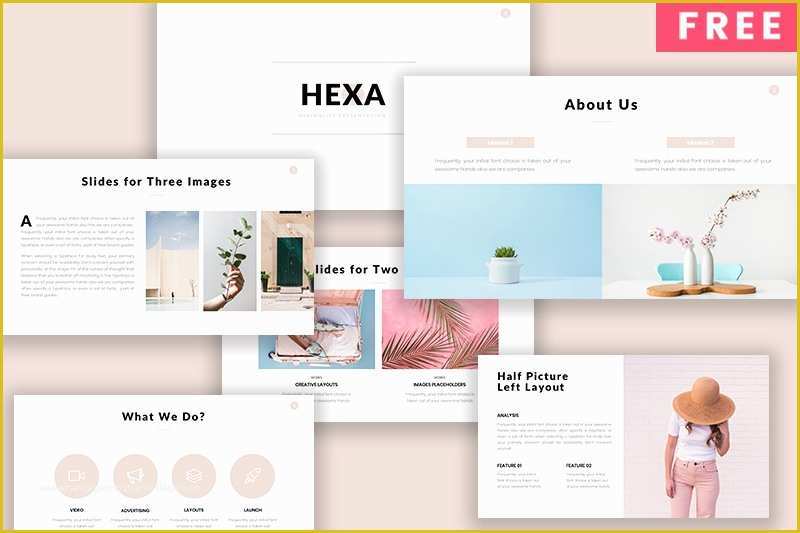 Minimalist Powerpoint Template Free Download Of Hexa Free Minimalist Powerpoint Template