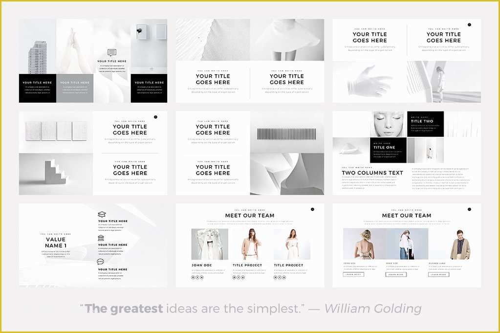 Minimalist Powerpoint Template Free Download Of Neue Minimal Powerpoint Template Presentations On