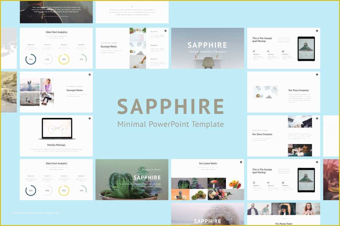 Minimalist Powerpoint Template Free Download Of Saphhire Minimal 