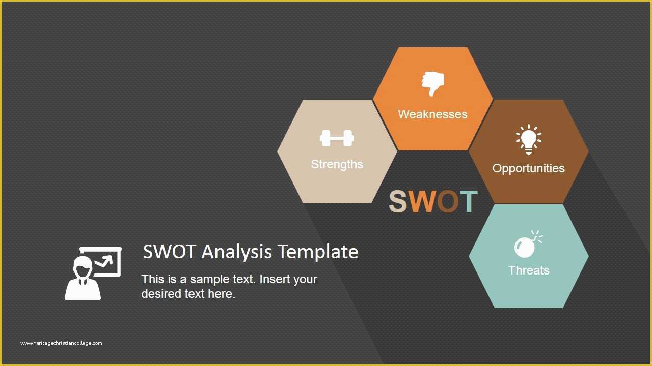 Minimalist Powerpoint Template Free Of Minimalist Swot Analysis Template for Powerpoint Slidemodel