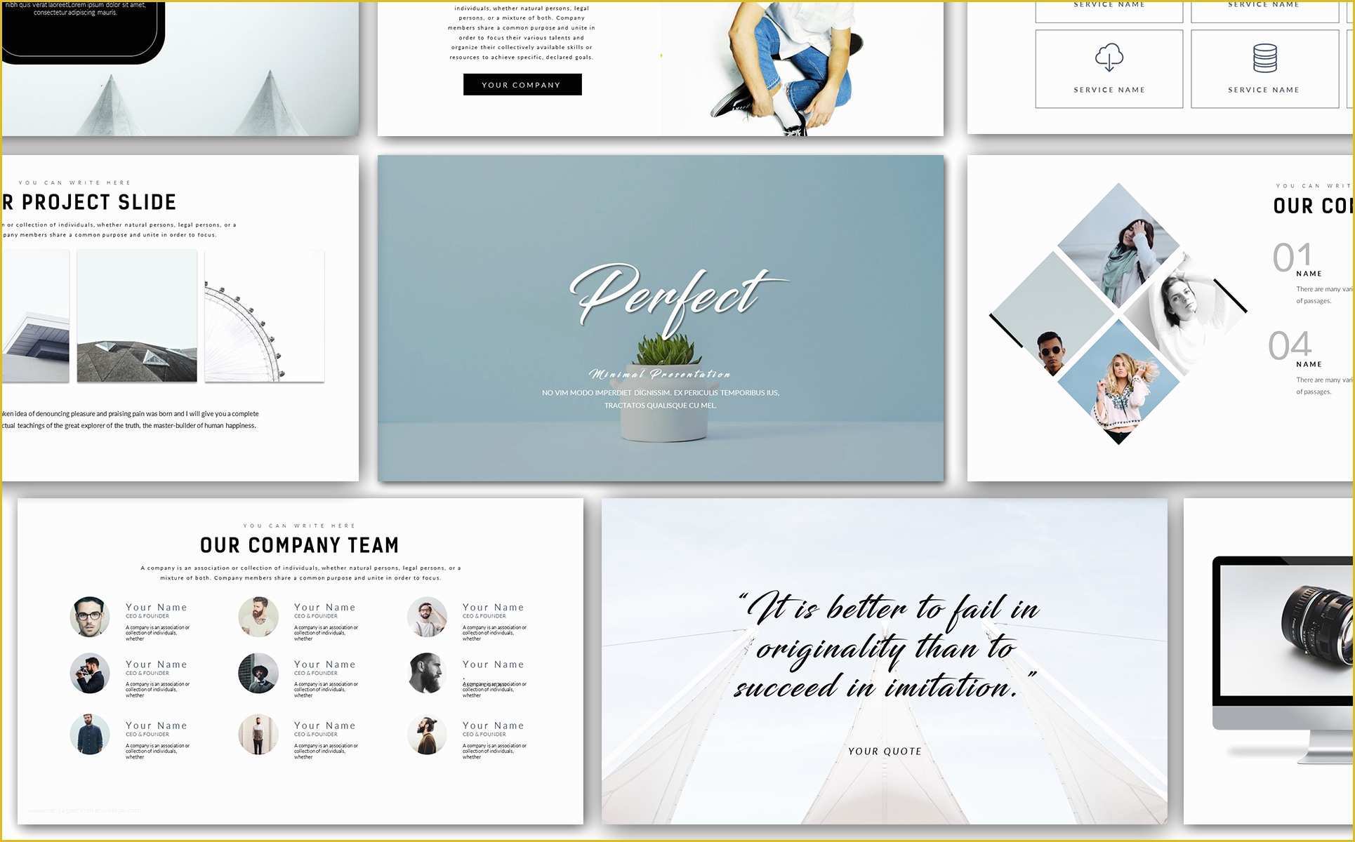 Minimalist Powerpoint Template Free Of Perfect Minimal Presentation Powerpoint Template