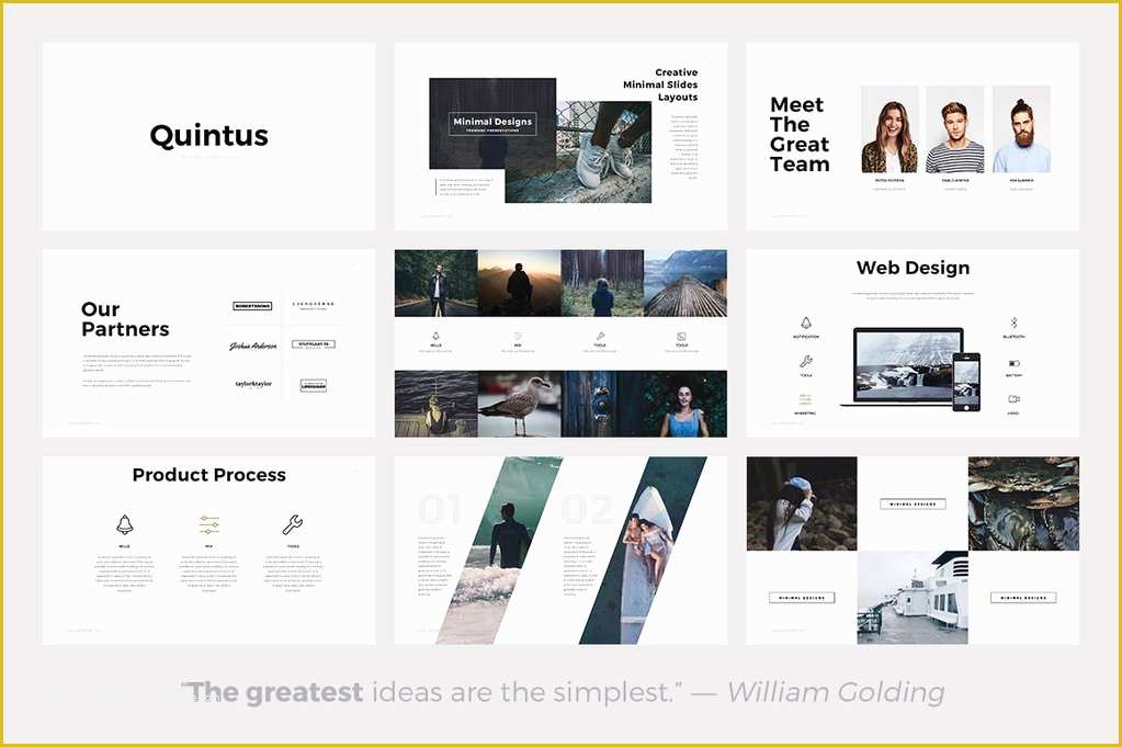 Minimalist Powerpoint Template Free Of Quintus Minimal Powerpoint Template Presentations On
