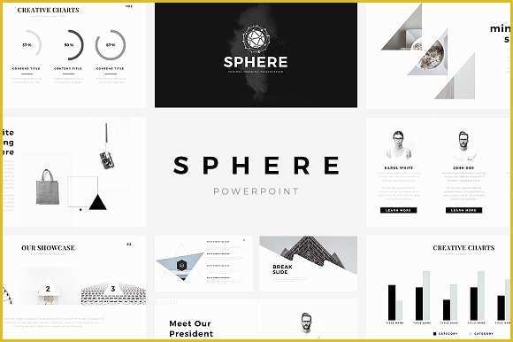 Minimalist Powerpoint Template Free Of Sphere Minimal Powerpoint Template Presentation