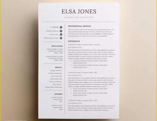 Minimalist Resume Template Free Download Of 15 Minimalist Resume Templates to Download &amp; Use Free