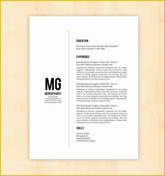 Minimalist Resume Template Free Download Of 4 Minimalist Resume Templates