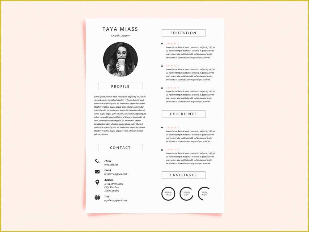 Minimalist Resume Template Free Download Of Miass Cv Free Resume Template with Super Minimalist Design