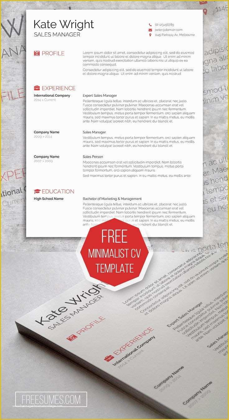 Minimalist Resume Template Free Download Of Smart Freebie Word Resume Template the Minimalist