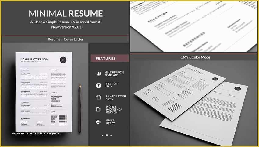 Minimalist Resume Template Word Free Of 20 Professional Ms Word Resume Templates with Simple Designs