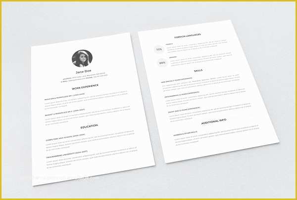 Minimalist Resume Template Word Free Of 30 Best Free Resume Templates for Architects Arch2o