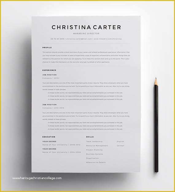 Minimalist Resume Template Word Free Of Creative Resume Template Minimalist Resume Resume Modern