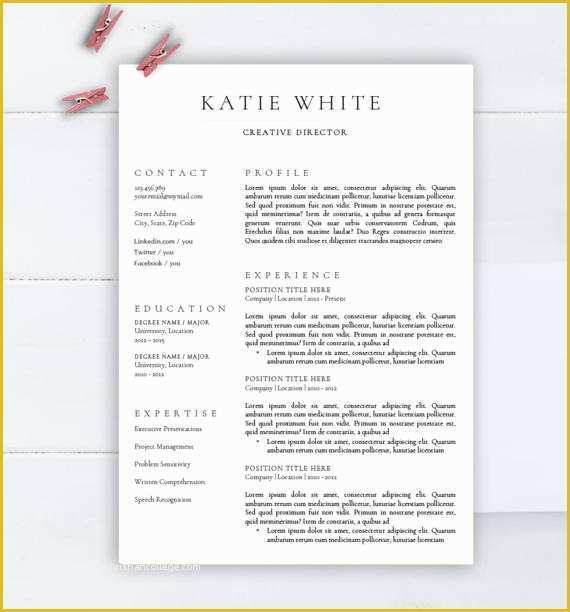 Minimalist Resume Template Word Free Of Minimalist Resume Template Cv Template for Word Two Pages