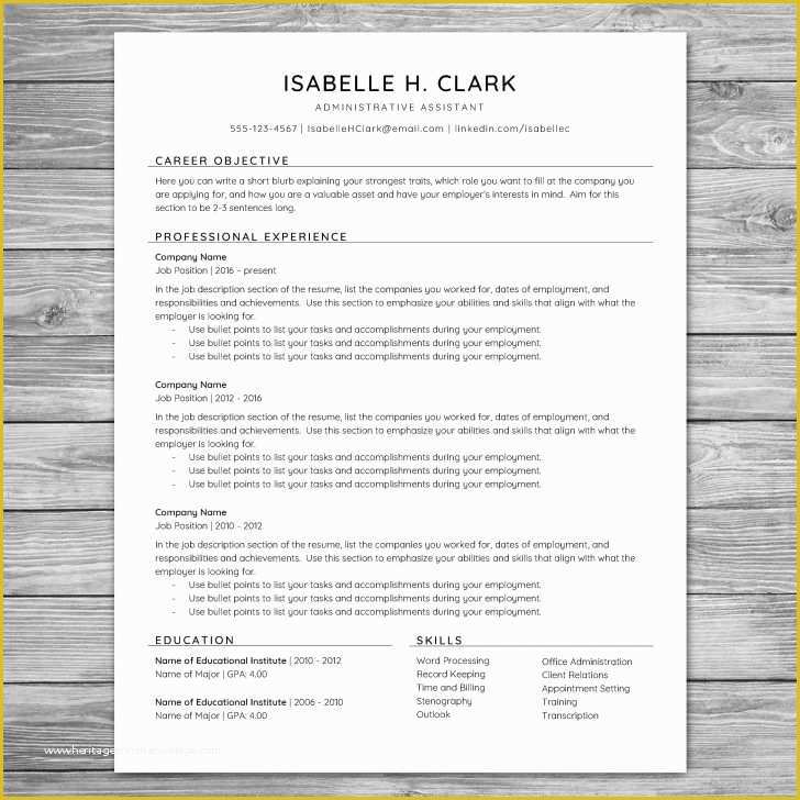 Minimalist Resume Template Word Free Of Resume and Template 45 Free Minimalist Resume Template