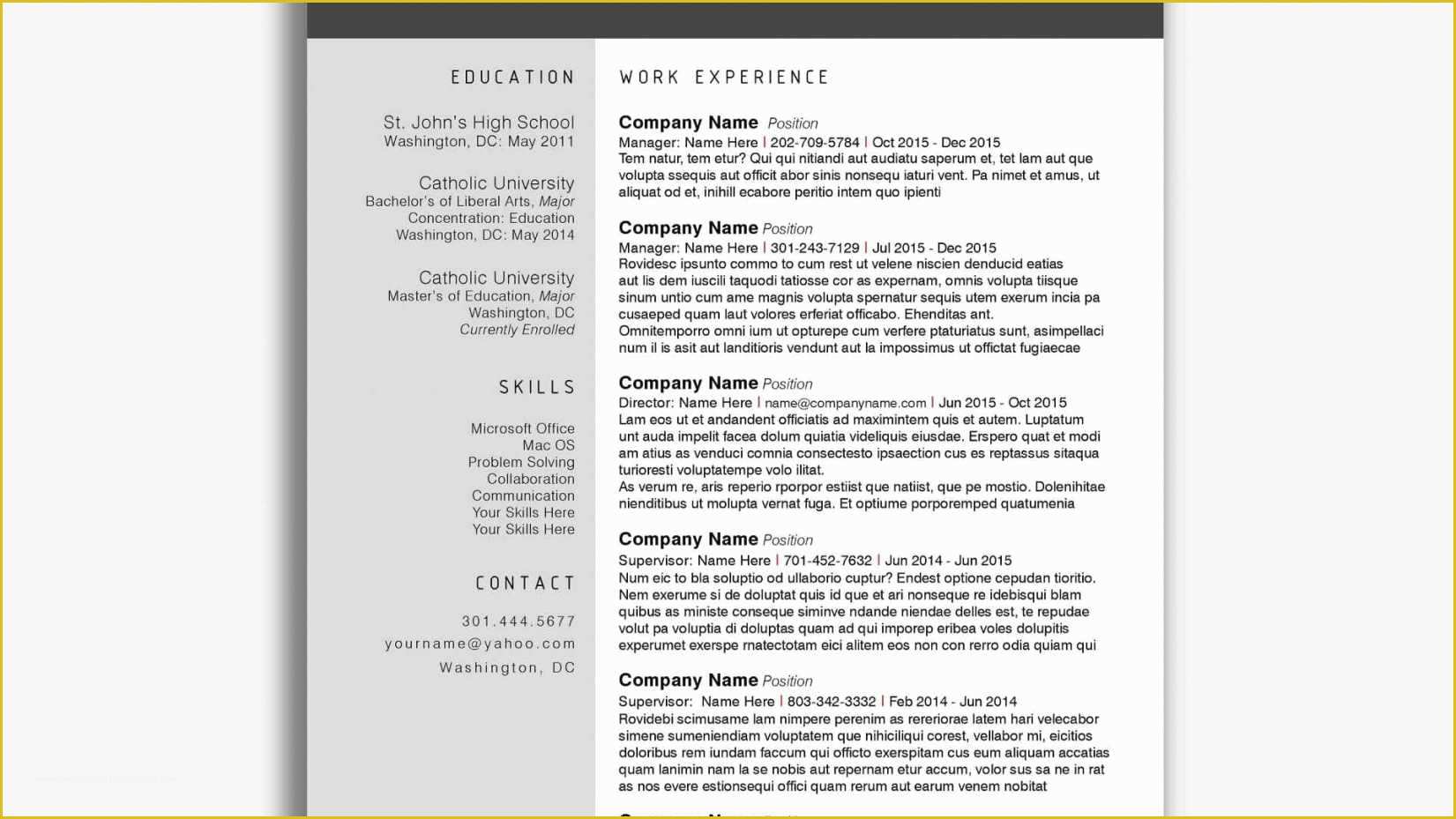 Minimalist Resume Template Word Free Of Resume and Template Free Minimalist Resume Template Word