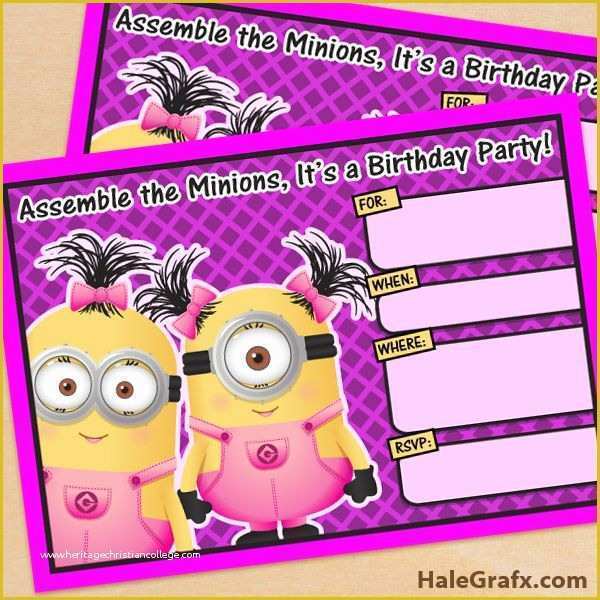 Minion Birthday Invitations Templates Free Of 25 Best Ideas About Minion Birthday Invitations On