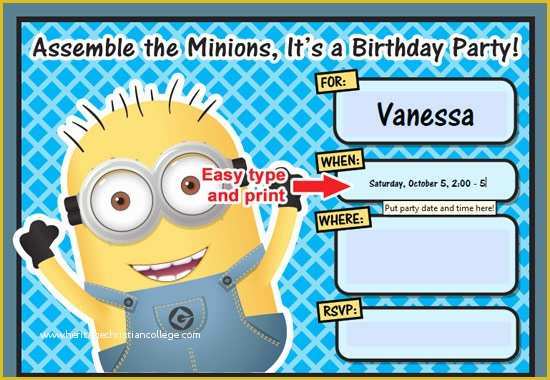 Minion Birthday Invitations Templates Free Of 40th Birthday Ideas Minion Birthday Invitations Templates