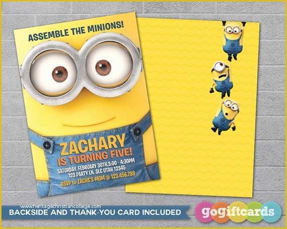 Minion Birthday Invitations Templates Free Of Best 25 Minion Birthday Invitations Ideas On Pinterest