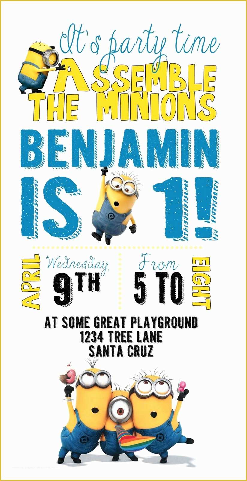 Minion Birthday Invitations Templates Free Of Diy Design Den Minion Birthday Party with Free Printables