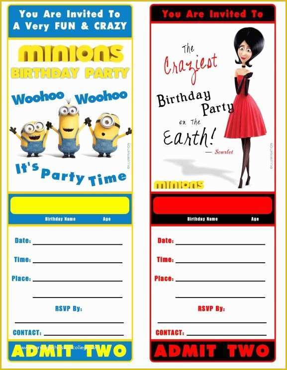 Minion Birthday Invitations Templates Free Of Free Minion Movie Printable Birthday Invitation Minions