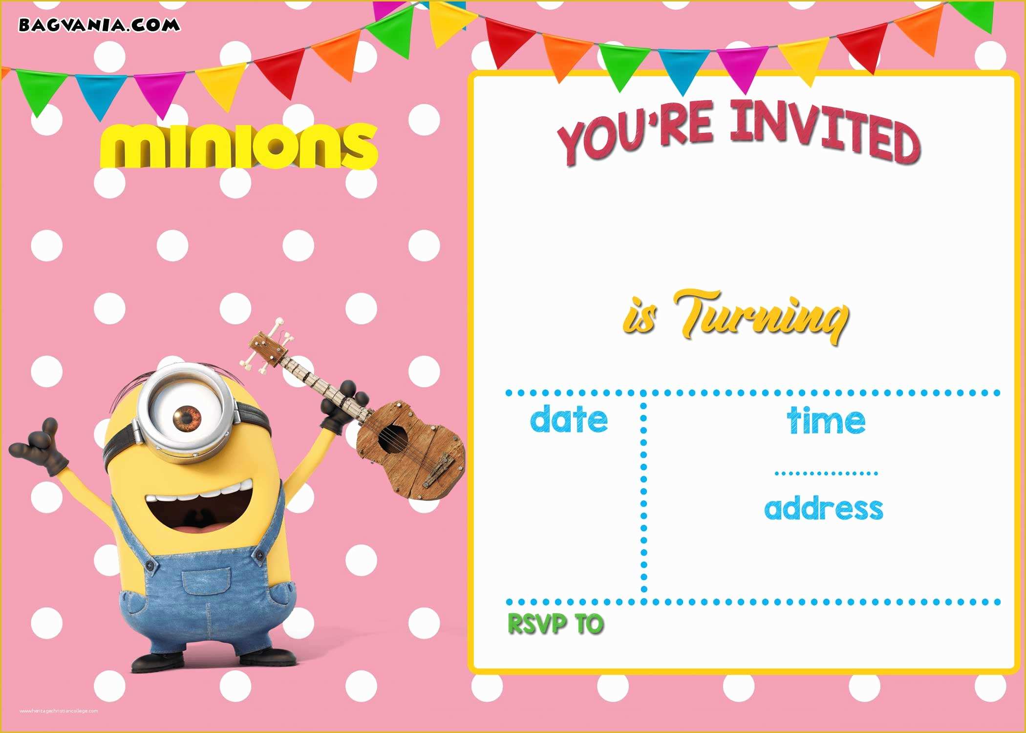 Minion Birthday Invitations Templates Free Of Free Printable Minion Birthday Party Invitations Ideas