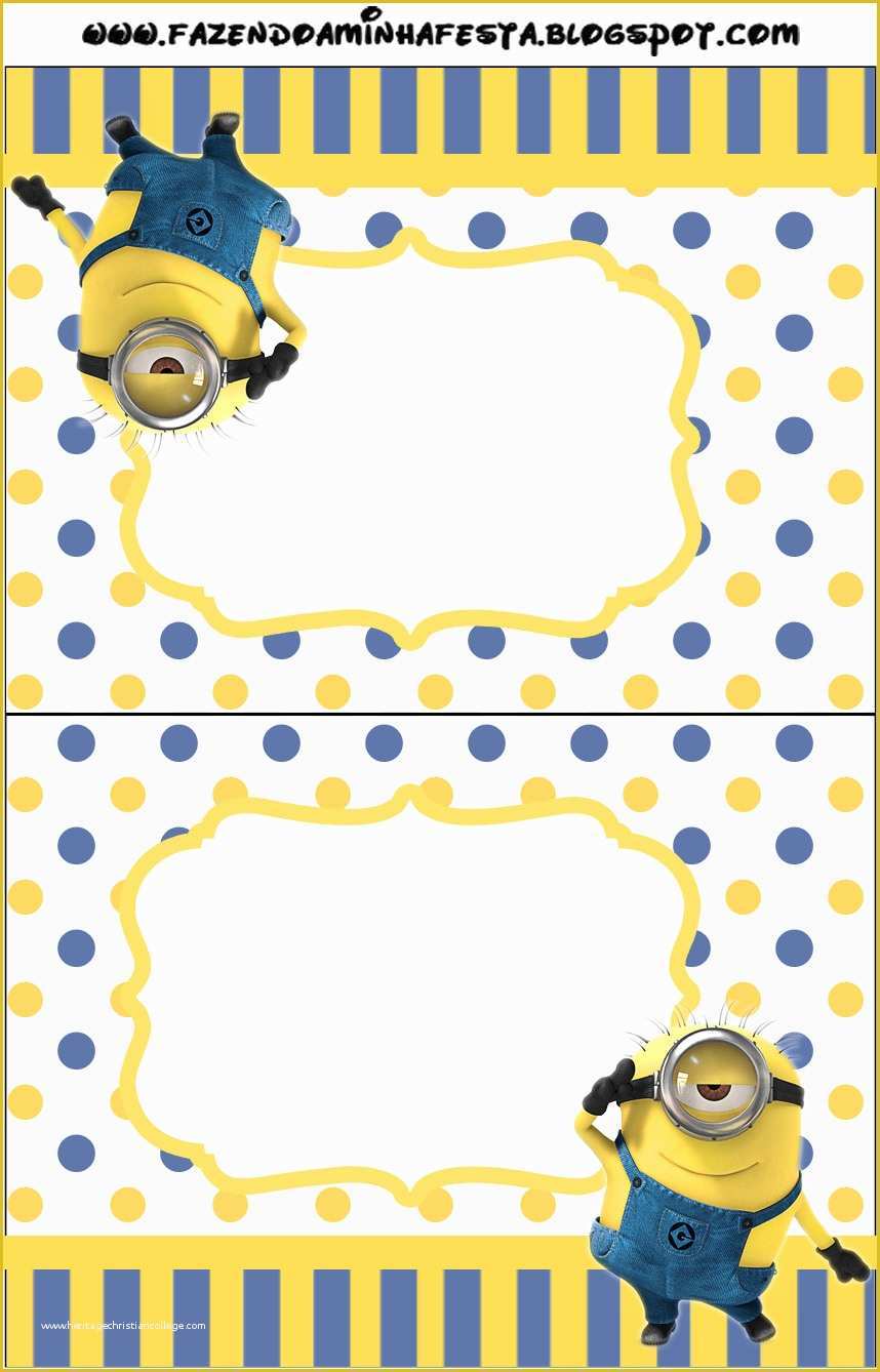 Minion Birthday Invitations Templates Free Of Inspired In Minions Party Invitations Free Printables