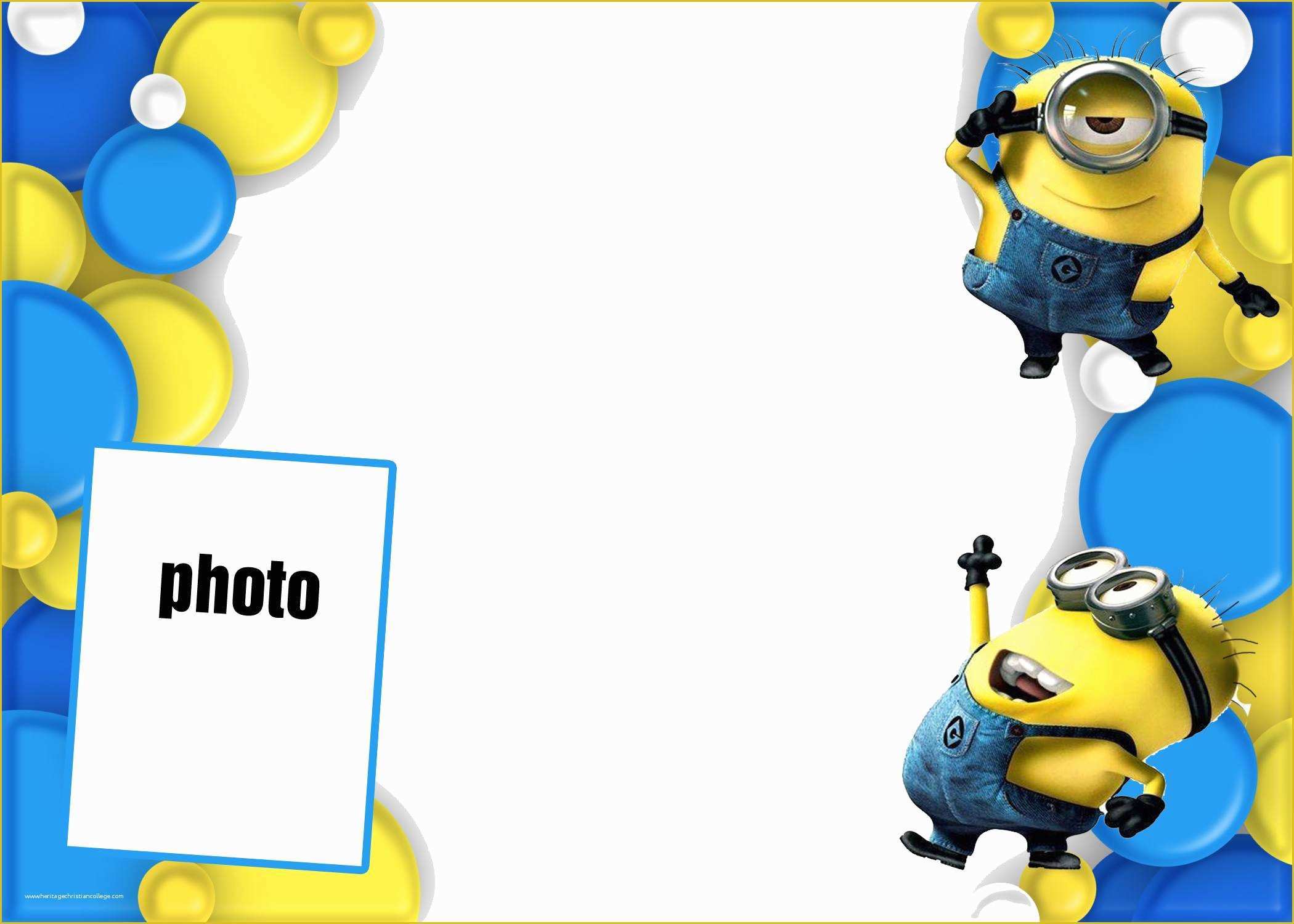 Minion Birthday Invitations Templates Free Of Minion Invitations Template Design