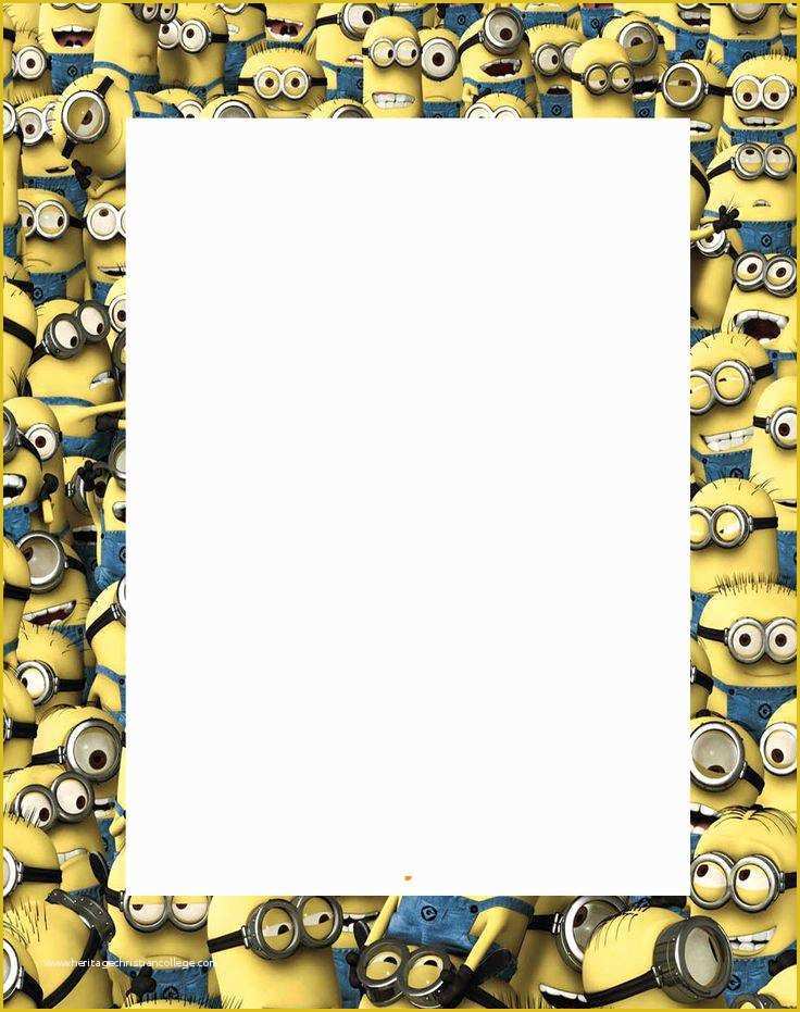 Minion Birthday Invitations Templates Free Of Minion Invitations Template Design