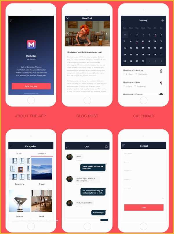 Mobile App HTML Template Free Of 30 Best Jquery Mobile Web Templates 2016 Designmaz