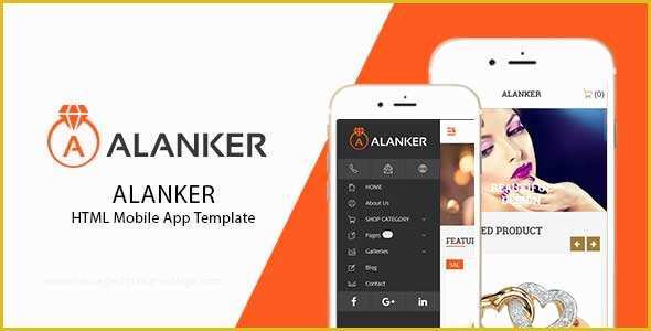 Mobile App HTML Template Free Of Alanker – HTML5 Mobile App Template by Devitems