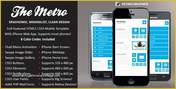 Mobile App HTML Template Free Of Best Mobile Website Templates