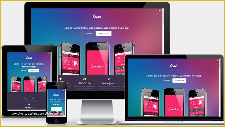 Mobile App HTML Template Free Of Free App Landing Page Web Template