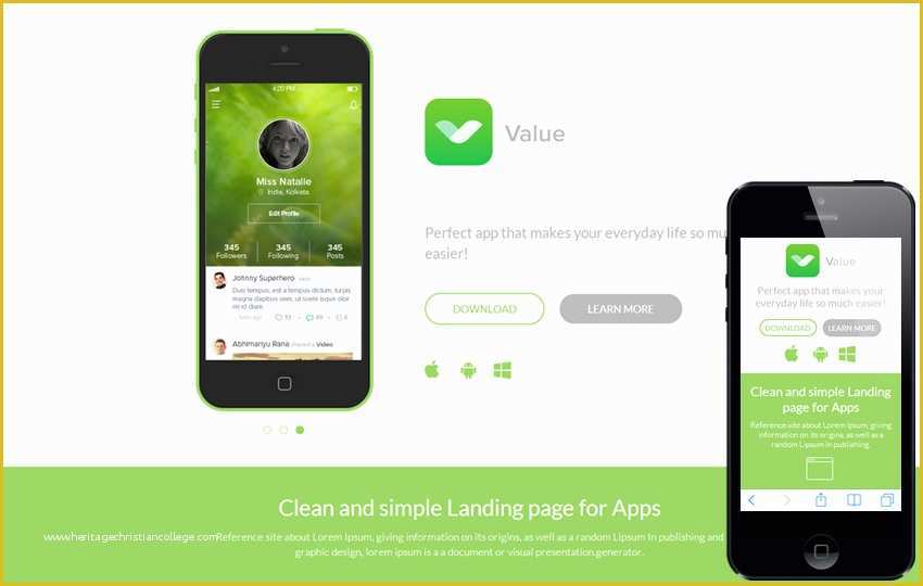 Mobile App HTML Template Free Of Mobile App Website Templates Designs Free