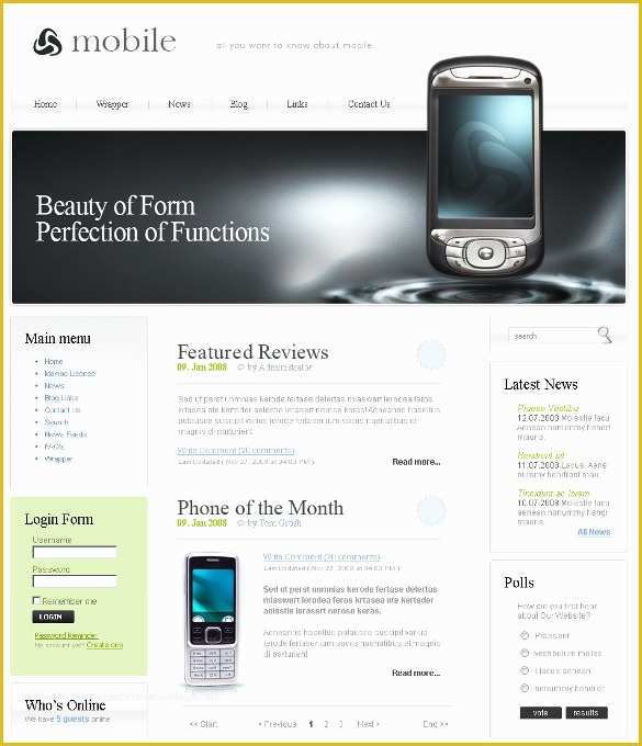 Mobile Compatible Website Template Free Download Of 15 Mobile Psd themes & Templates