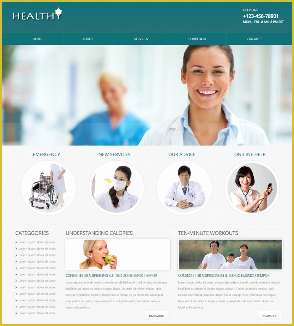 Mobile Website Templates Free Download Of 30 Medical Website themes & Templates