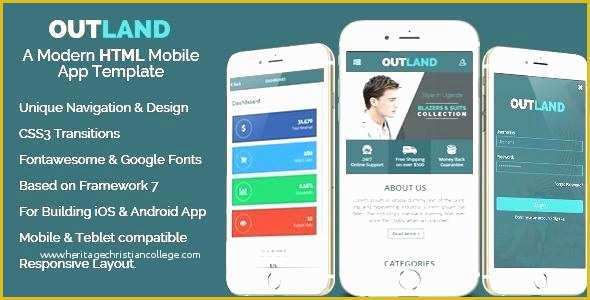 Mobile Website Templates Free Download Of HTML5 Mobile Template Mobile App Templates Free Download