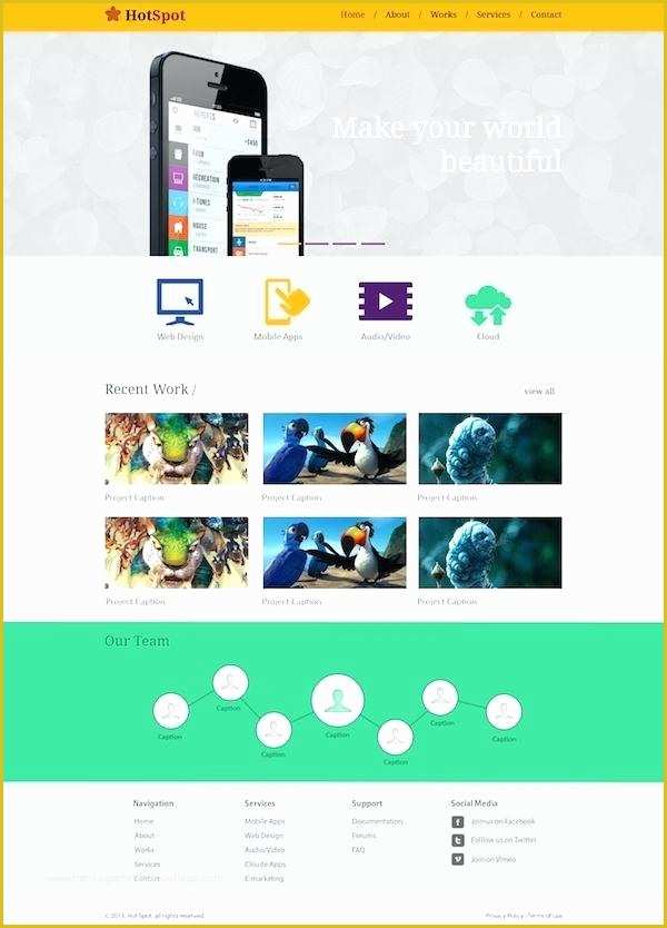 Mobile Website Templates Free Download Of Umbrella E Page Website Template Mobile Web Design