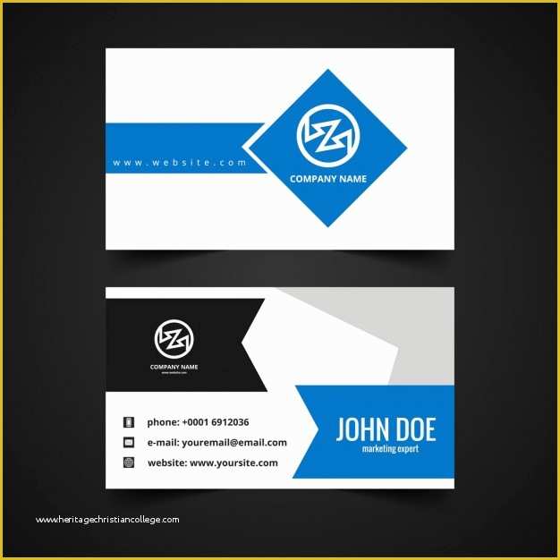 Modern Business Cards Templates Free Download Of Modern Business Card Template Vector