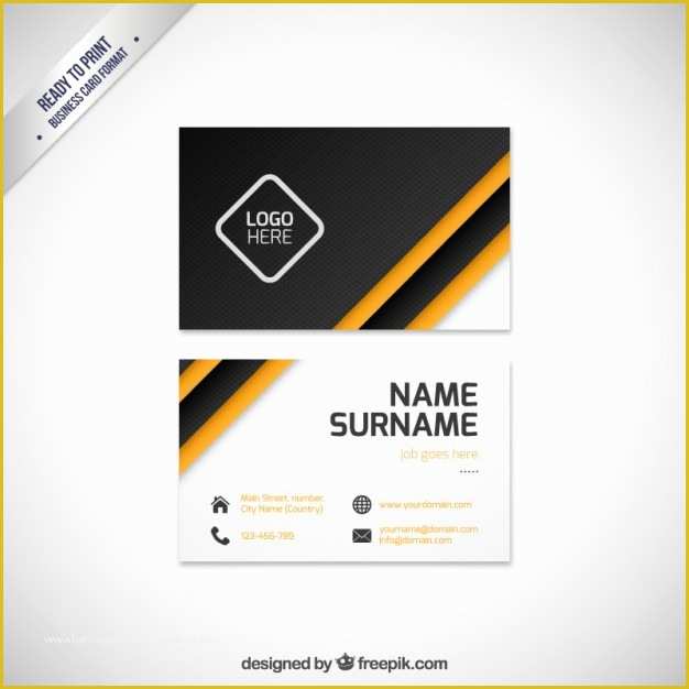 Modern Business Cards Templates Free Download Of Modern Business Card Template Vector